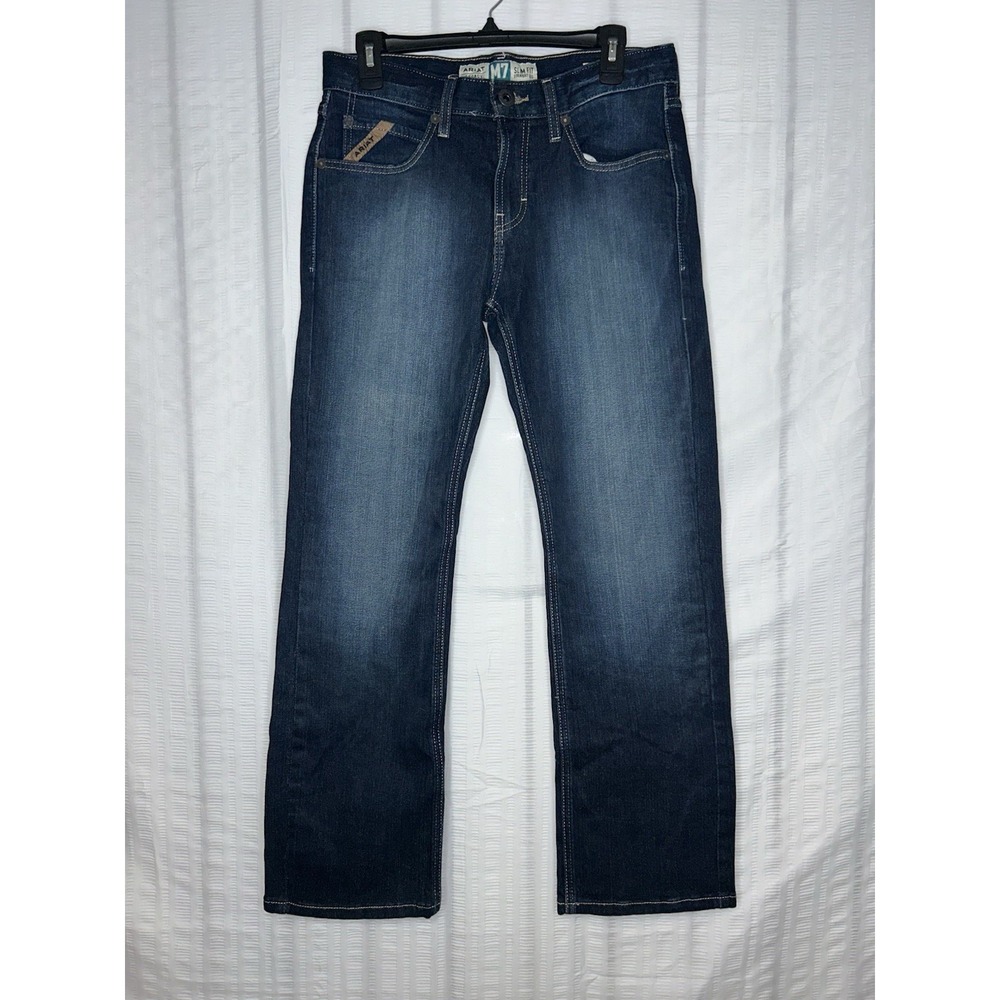 Ariat M7 Legacy Slim Fit Straight Leg Jeans Mens 32x30 Dark Wash Blue 10026041